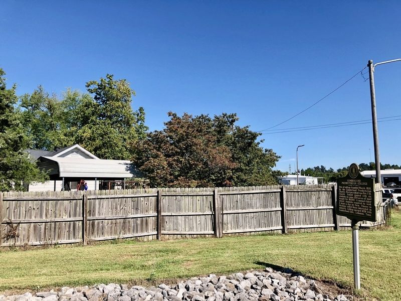 Site of former Cumberland Presbyterian College. image. Click for full size.