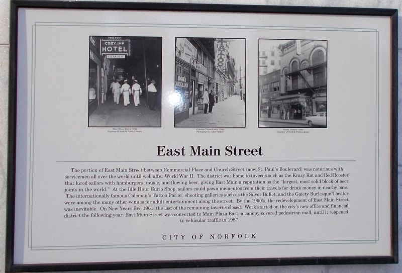 East Main Street Marker image. Click for full size.