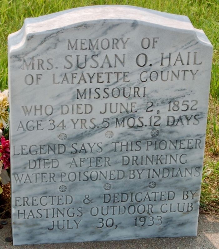 Tombstone, Replaced in 1933 image. Click for full size.