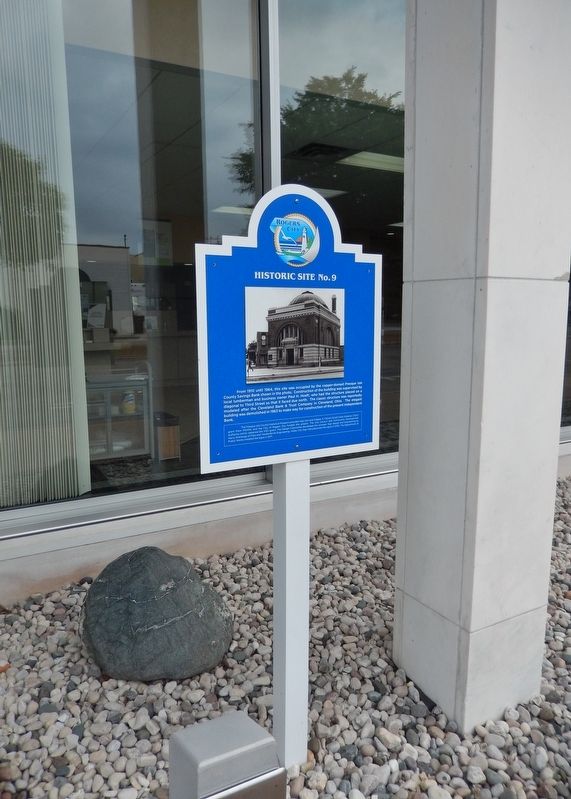 Site of Presque Isle County Savings Bank Marker (<i>tall view</i>) image. Click for full size.