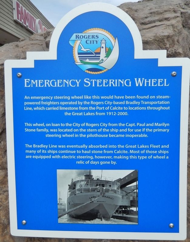 Emergency Steering Wheel Marker. Click for full size. Emergency Steering Wheel Marker image. Click for full size.
