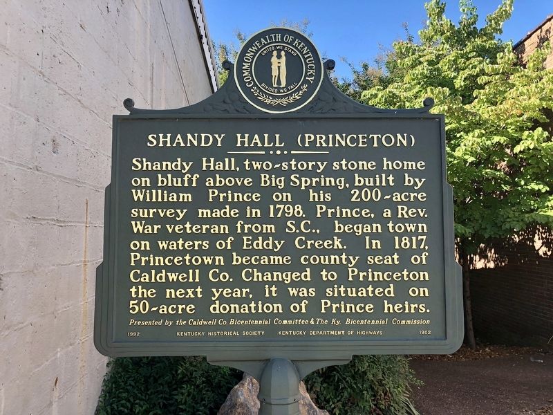 Shandy Hall (Princeton) Marker image. Click for full size.