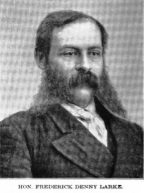 Frederick Denny Larke. Click for full size. Frederick Denny Larke image. Click for full size.