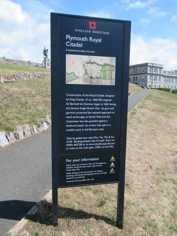 Plymouth Royal Citadel Marker image. Click for full size.