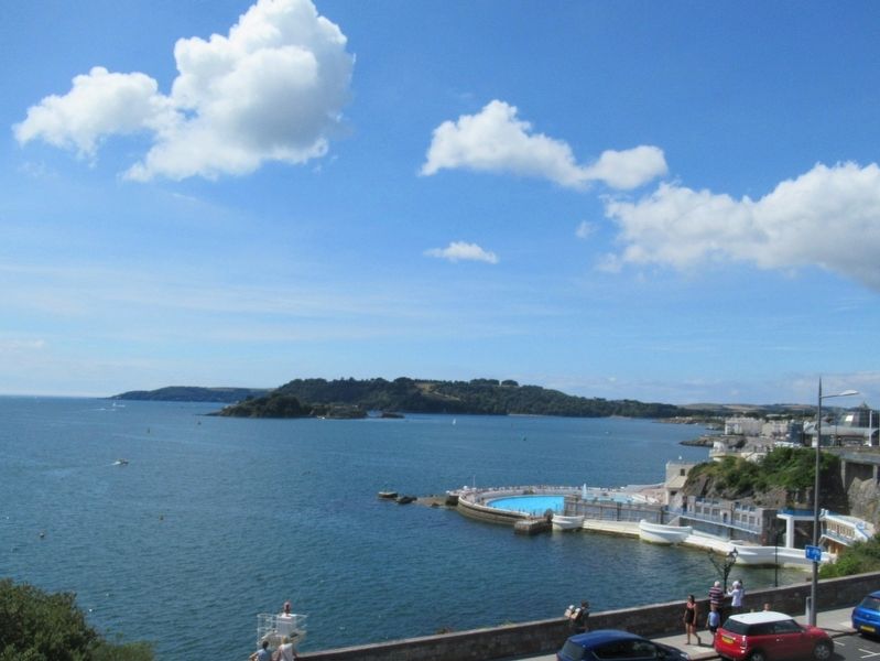 Plymouth Sound seen from the Royal Citadel image. Click for full size.