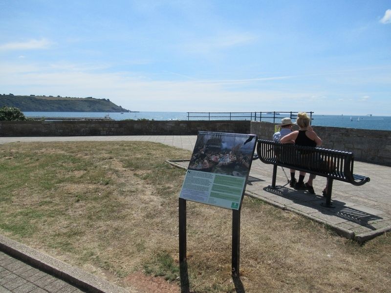 Napolean Bonaparte in Plymouth Sound Marker. Click for full size. Napolean Bonaparte in Plymouth Sound Marker image. Click for full size.