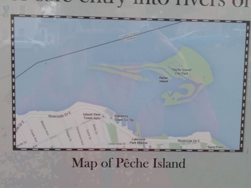 Pêche Island Rear Range Light Marker - Lower Right Image image. Click for full size.