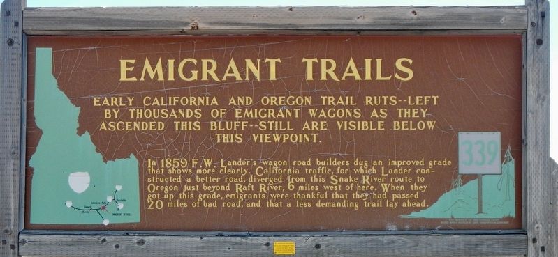 Emigrant Trails Marker image. Click for full size.