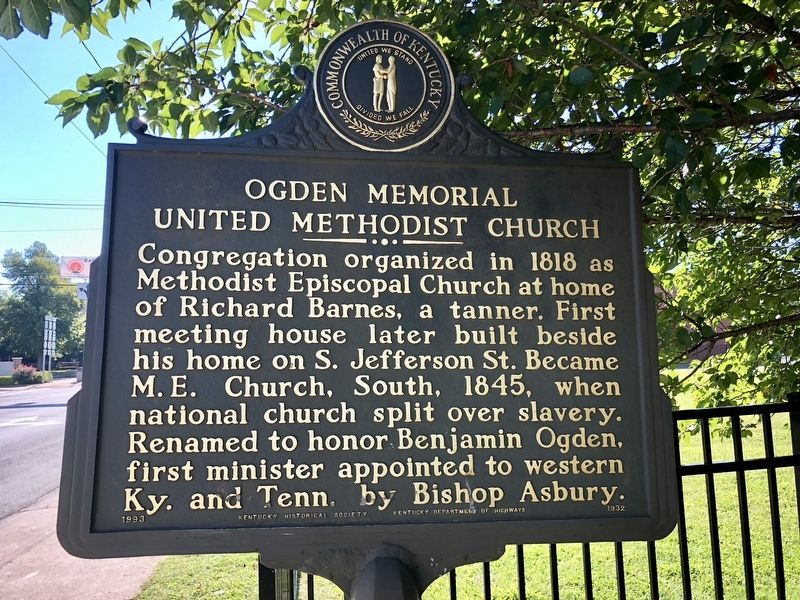 Ogden Memorial United Methodist Church Marker image. Click for full size.