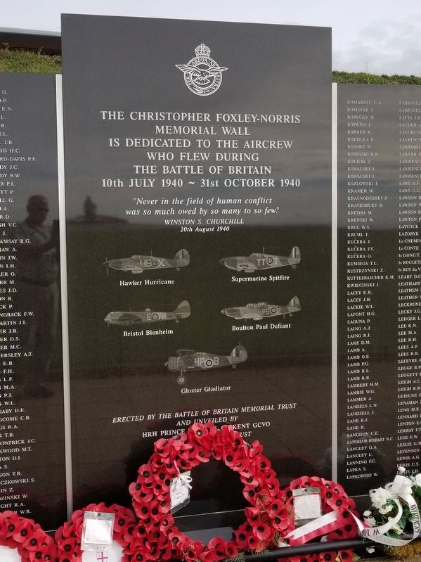 Battle of Britain Memorial. Click for full size. Battle of Britain Memorial image. Click for full size.