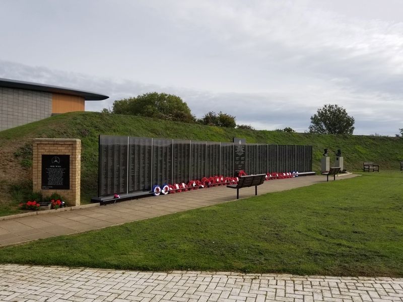 Battle of Britain Memorial Wall. Click for full size. Battle of Britain Memorial Wall image. Click for full size.