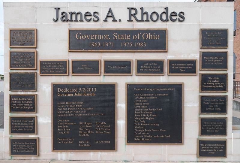James A. Rhodes Memorial image. Click for full size.