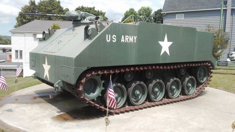Veterans Memorial Armored Personnel Carrier. Click for full size. Veterans Memorial Armored Personnel Carrier image. Click for full size.