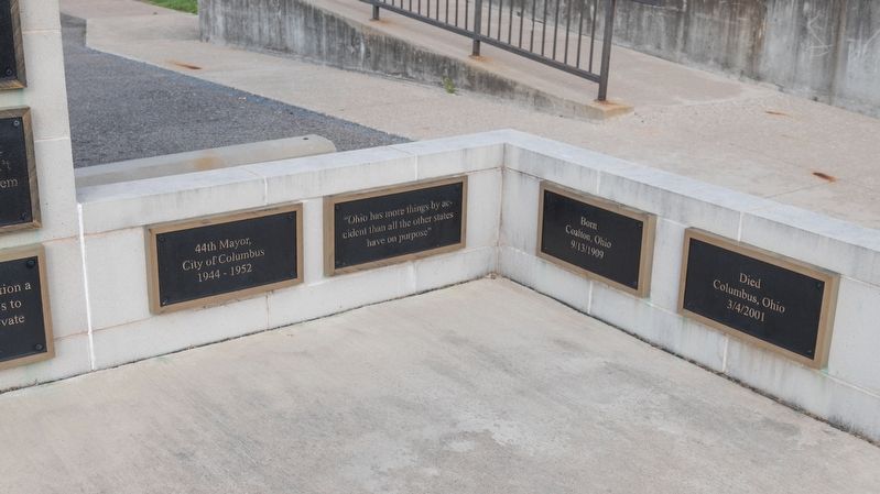 Tablets on back and right wall of the memorial. Click for full size. Tablets on back and right wall of the memorial image. Click for full size.