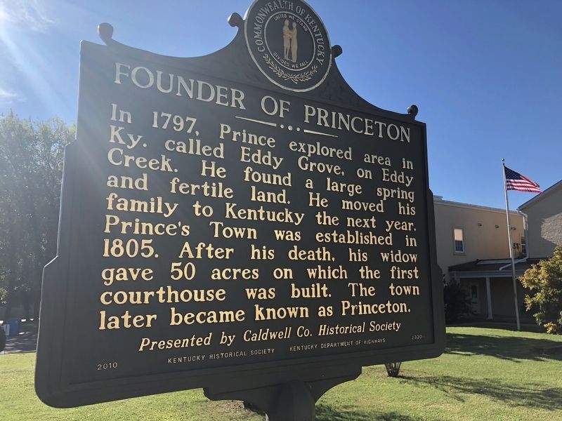 Founder of Princeton Marker image. Click for full size.