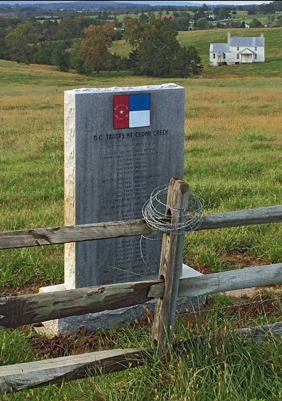 N.C. Troops at Cedar Creek Marker image. Click for full size.