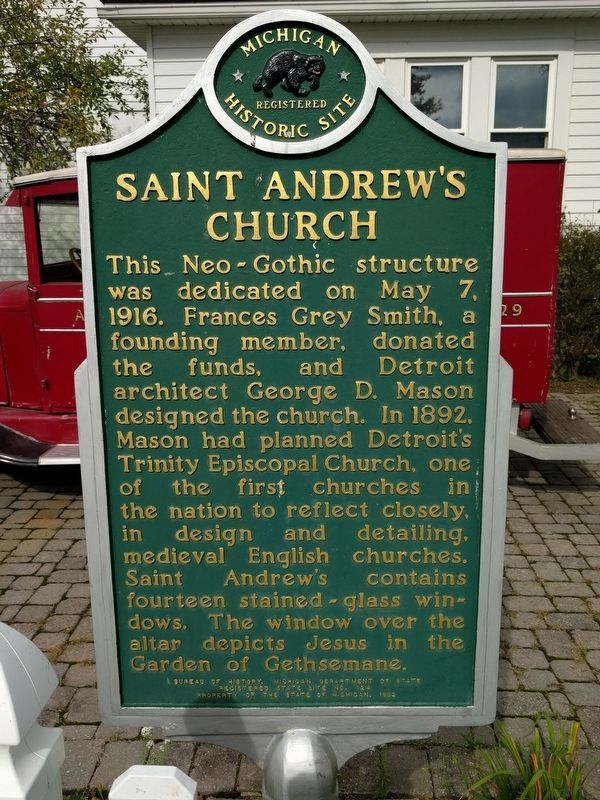 Saint Andrew's Parish / Saint Andrew's Church Marker image. Click for full size.