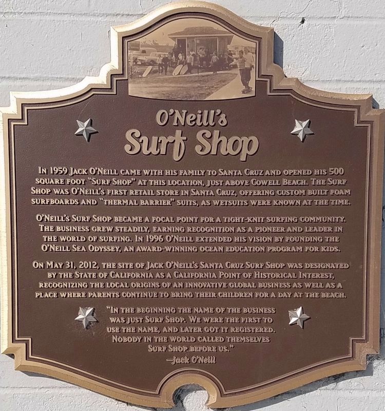 ONeills Surf Shop Marker image. Click for full size.