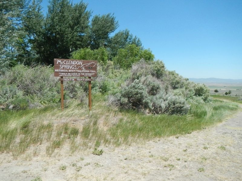 Mc Clendon Springs Marker. Click for full size. Mc Clendon Springs Marker image. Click for full size.