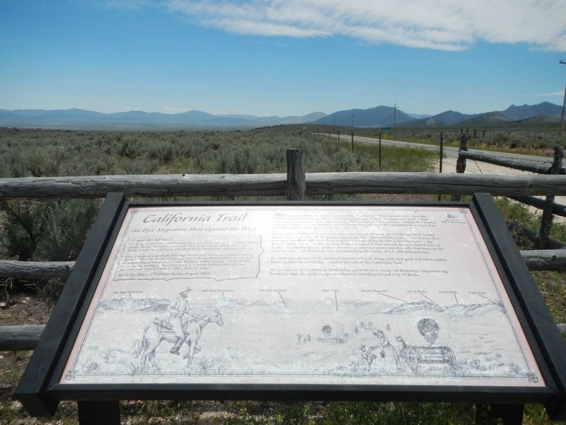 California Trail Marker. Click for full size. California Trail Marker image. Click for full size.