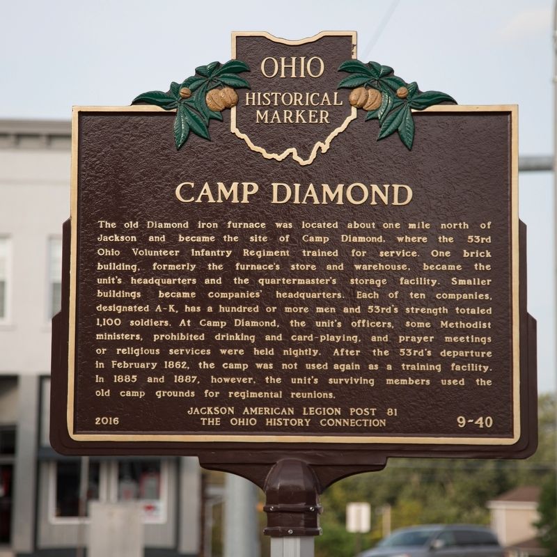 Camp Diamond Marker Side image. Click for full size.