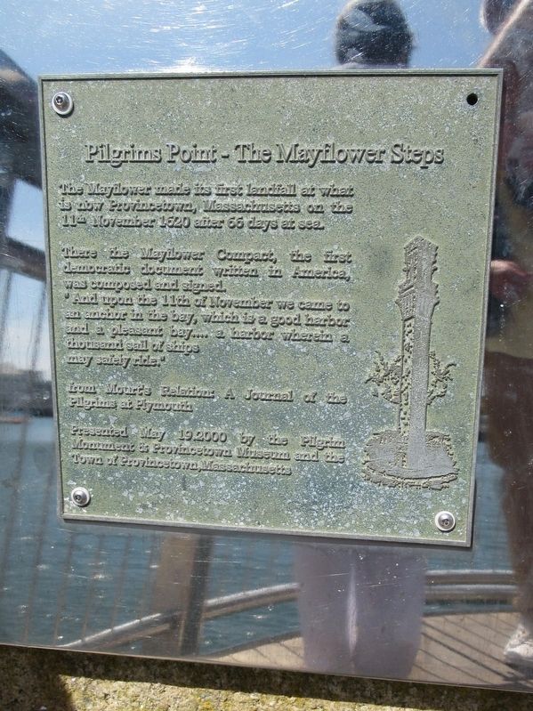Pilgrims Point - The Mayflower Steps Marker image. Click for full size.
