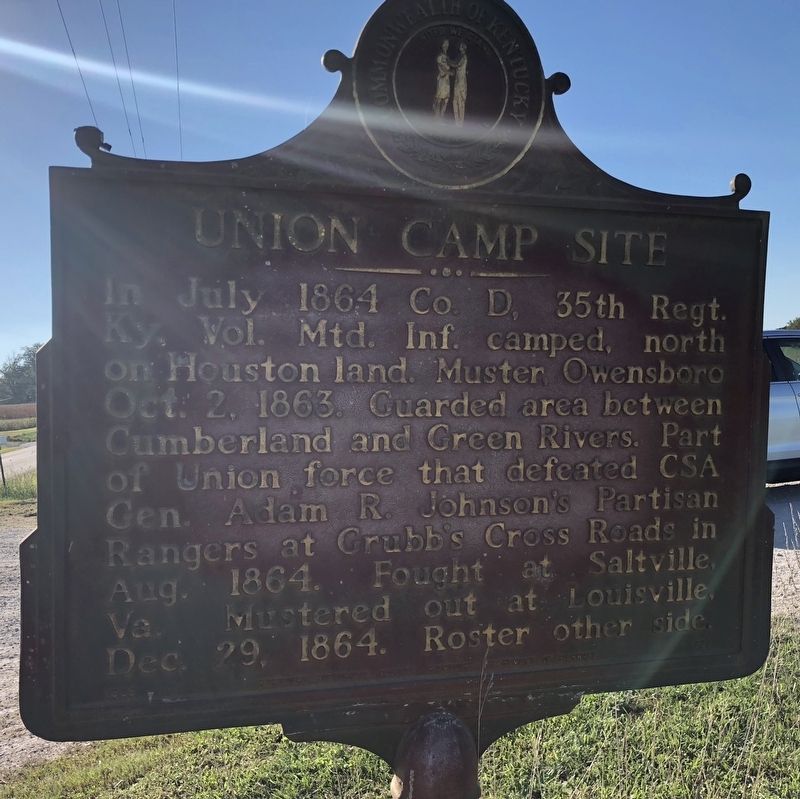 Union Camp Site Marker image. Click for full size.