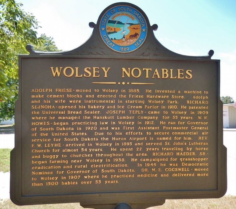 Wolsey Notables (<i>marker side 2</i>) image. Click for full size.