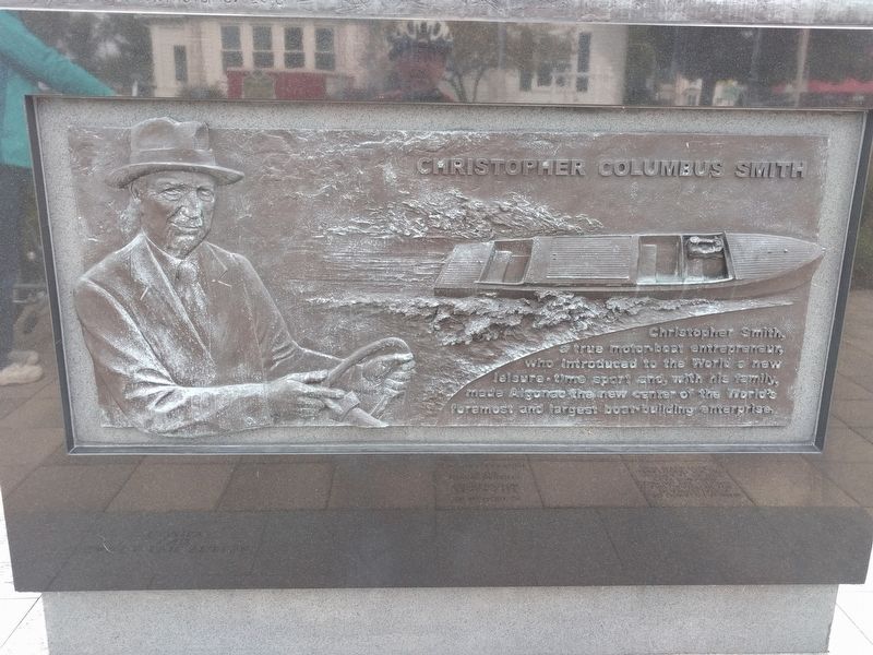 Christopher Columbus Smith / Garfield A. "Gar" Wood Marker image. Click for full size.