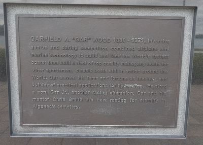 Christopher Columbus Smith / Garfield A. "Gar" Wood Marker image. Click for full size.