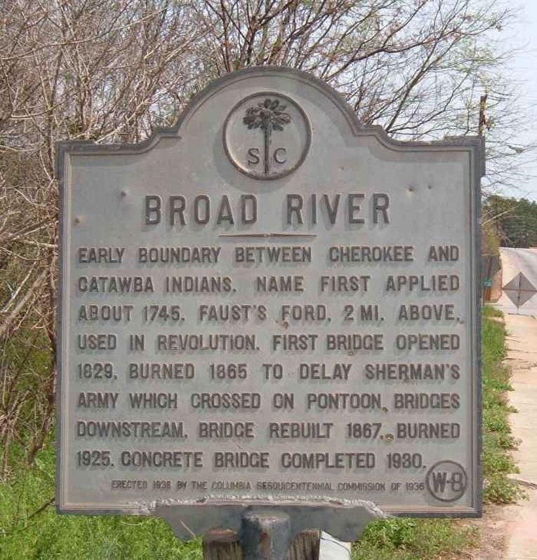 Broad River Marker image. Click for full size.