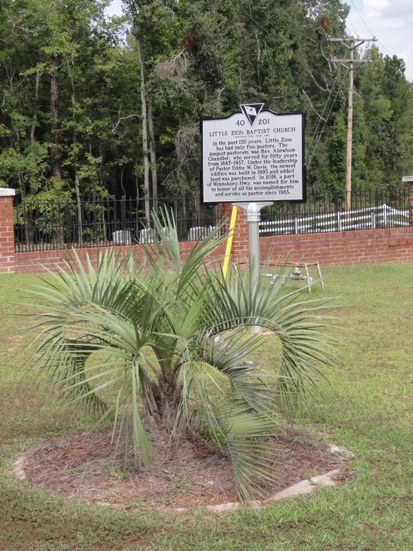 Little Zion Baptist Church Marker image. Click for full size.