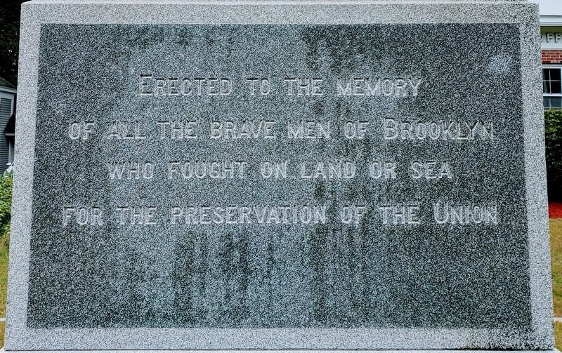 Brooklyn Civil War Monument Marker. Click for full size. Brooklyn Civil War Monument Marker image. Click for full size.