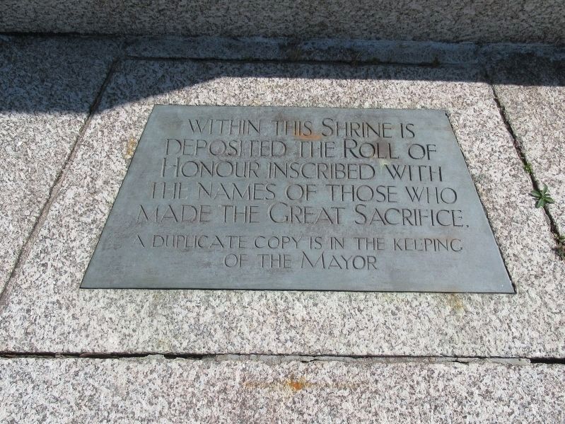 Tribute of Plymouth Memorial. Click for full size. Tribute of Plymouth Memorial image. Click for full size.