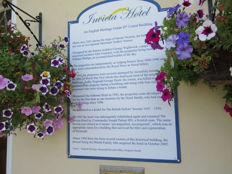 Invicta Hotel Marker. Click for full size. Invicta Hotel Marker image. Click for full size.