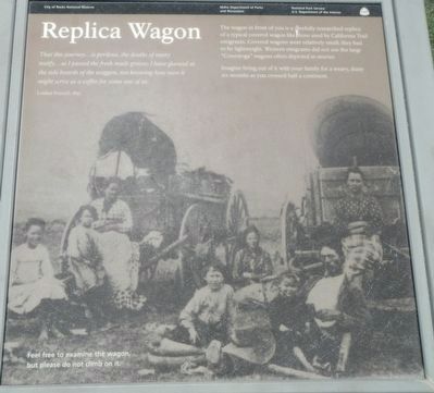 Replica Wagon Marker. Click for full size. Replica Wagon Marker image. Click for full size.