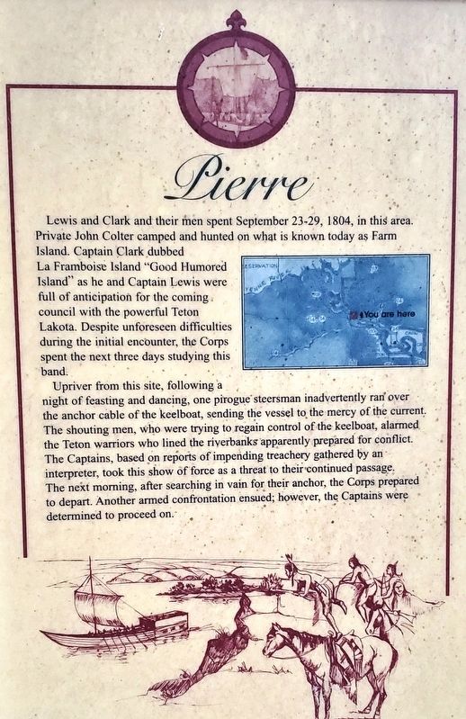 Pierre Marker. Click for full size. Pierre Marker image. Click for full size.