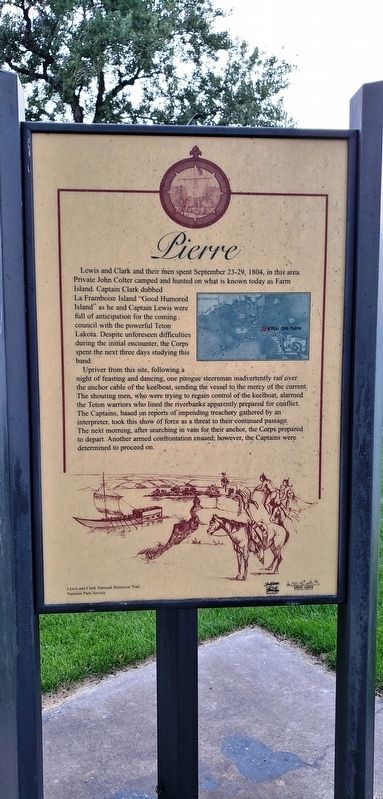Pierre Marker (<i>tall view</i>). Click for full size. Pierre Marker (<i>tall view</i>) image. Click for full size.