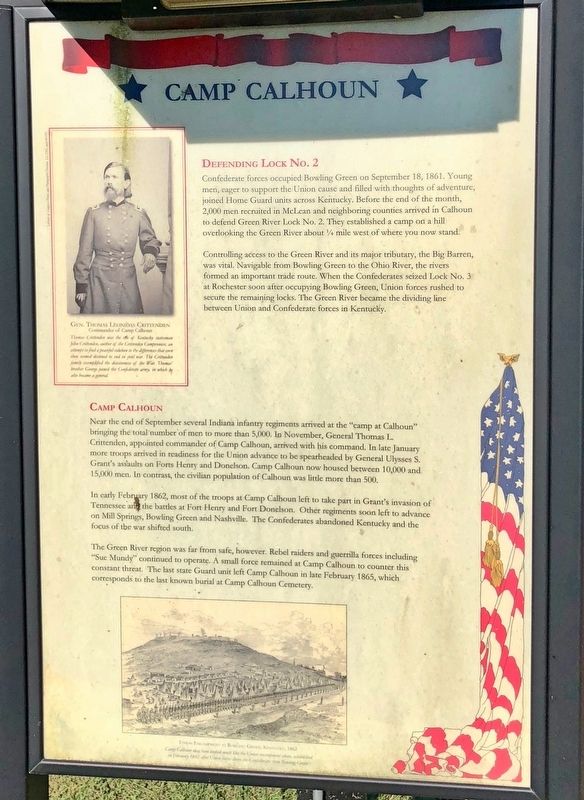 Camp Calhoun Marker image. Click for full size.