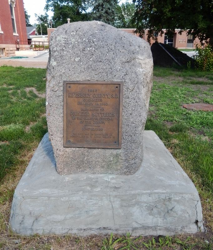 Kingsbury County, S.D. Marker (<i>tall view</i>). Click for full size. Kingsbury County, S.D. Marker (<i>tall view</i>) image. Click for full size.