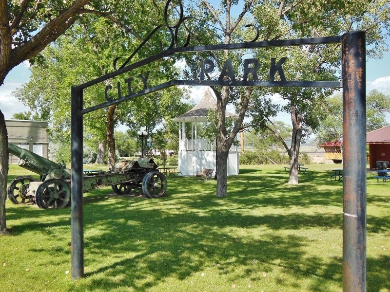 Edgemont City Park sign (<i>located near marker</i>). Click for full size. Edgemont City Park sign (<i>located near marker</i>) image. Click for full size.