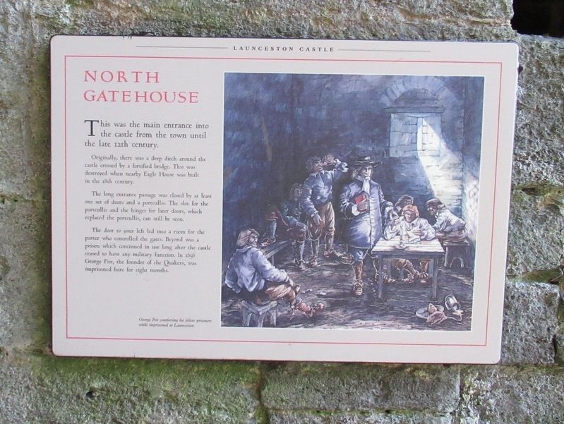 North Gate House Marker. Click for full size. North Gate House Marker image. Click for full size.