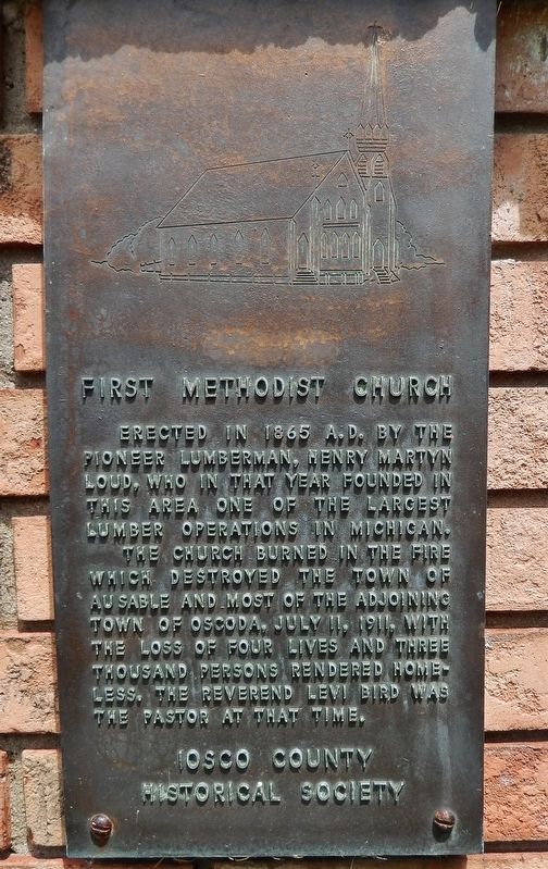First Methodist Church Marker. Click for full size. First Methodist Church Marker image. Click for full size.