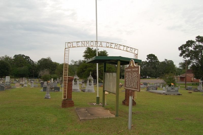 Glenmora Cemetery Marker. Click for full size. Glenmora Cemetery Marker image. Click for full size.