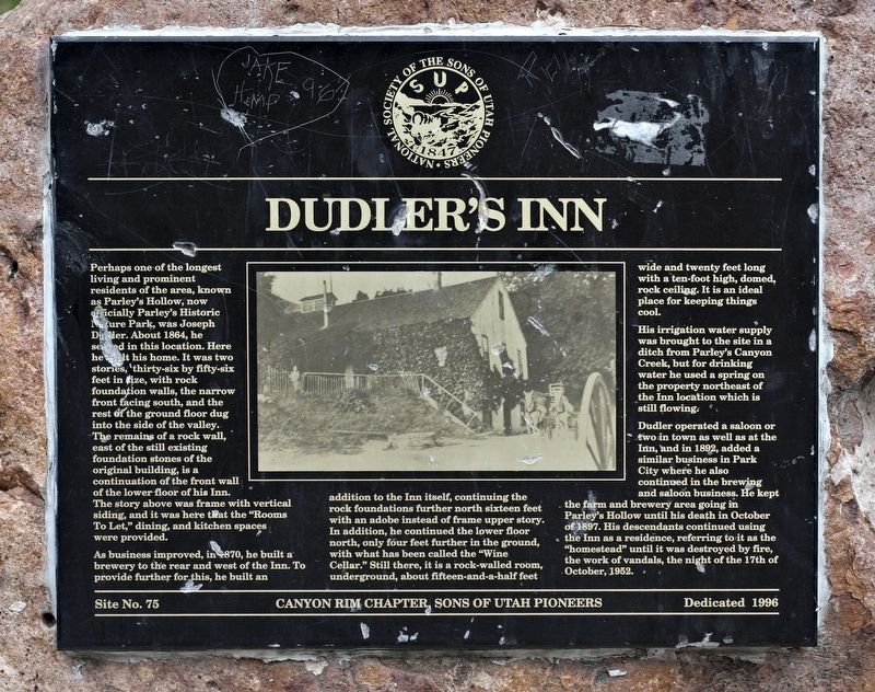 Dudler's Inn Marker image. Click for full size.