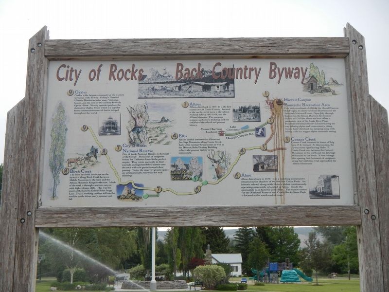 City of Rocks Back Country Byway. Click for full size. City of Rocks Back Country Byway image. Click for full size.