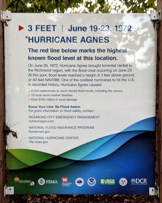 Hurricane Agnes Marker image. Click for full size.