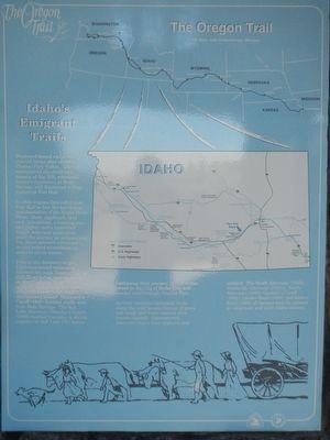 Idaho's Emigrant Trails panel image. Click for full size.