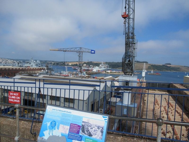Falmouth Docks Marker. Click for full size. Falmouth Docks Marker image. Click for full size.