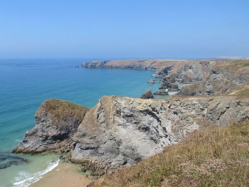 The Bedruthan Steps and the Cornwall Coast. Click for full size. The Bedruthan Steps and the Cornwall Coast image. Click for full size.